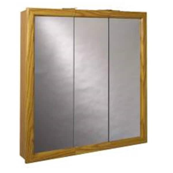 Zenith 24 In. Oak Mdf Triview Medicine Cabinet K24 101562 - main